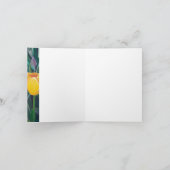 Gelbe Tulip-Karte Dankeskarte (Innenseite)