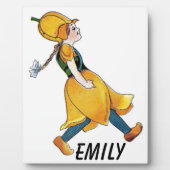 Gelbe Tulip Niedliche Blume Kind Blumenrippe Fotoplatte (Vorderseite)