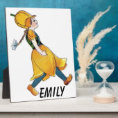 Gelbe Tulip Niedliche Blume Kind Blumenrippe Fotoplatte (Seite)