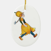 Gelbe Tulip Niedliche Blume Kind Blumenrippe Keramikornament (Vorne)