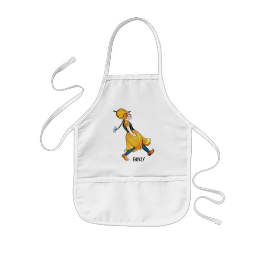 Gelbe Tulip Niedliche Blume Kind Blumenrippe Kinderschürze (Vorne)
