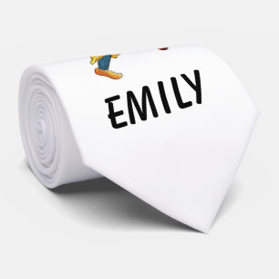 Gelbe Tulip Niedliche Blume Kind Blumenrippe Krawatte