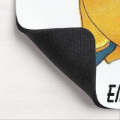 Gelbe Tulip Niedliche Blume Kind Blumenrippe Mousepad (Ecke)