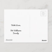 Gelbe Tulip Niedliche Blume Kind Blumenrippe Postkarte (Rückseite)