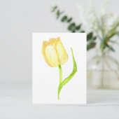 Gelbe Tulip Postkarte (Stehend Vorderseite)