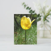 Gelbe Tulip Postkarte (Stehend Vorderseite)