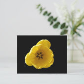 Gelbe Tulip Postkarte (Stehend Vorderseite)