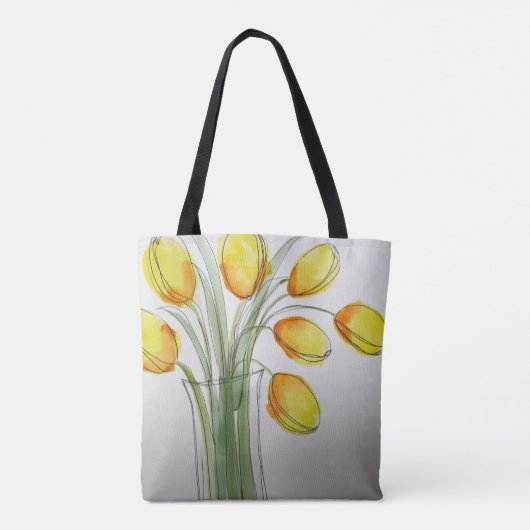 Gelbe Tulip Tasche (Rückseite)