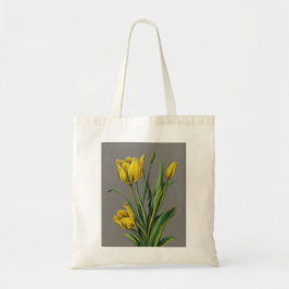 Gelbe Tulip Wasserfarben-Blume Tragetasche