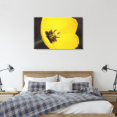 Gelbe Tulip-Wrapped Canvas Leinwanddruck (Insitu (Schlafzimmer))