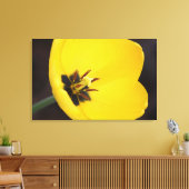 Gelbe Tulip-Wrapped Canvas Leinwanddruck (Insitu (Wohnzimmer))