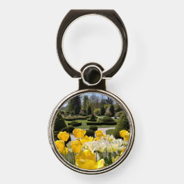 Gelbe Tulips aus Arboretum Volcji Potok Slowenien Handy Ring