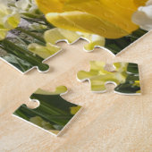 Gelbe Tulips aus Arboretum Volcji Potok Slowenien Puzzle (Seite)