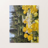 Gelbe Tulips aus Arboretum Volcji Potok Slowenien Puzzle (Vertikal)