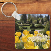 Gelbe Tulips aus Arboretum Volcji Potok Slowenien Schlüsselanhänger (Vorderseite)