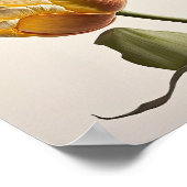 Gelbe Tulips Blume Art Print Poster (Ecke)