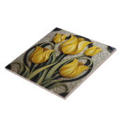 Gelbe Tulips Blumenstrauß Jugendstil Inspirierte N Fliese (Seite)