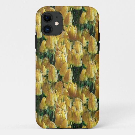 Gelbe Tulips Case-Mate iPhone Hülle (Rückseite)