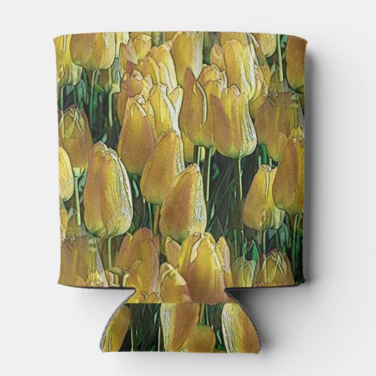 Gelbe Tulips Dosenkühler (Rückseite)