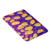 Gelbe Tulips Feldfrühlingsblumen Blumenbemalung Magnet (Rechte Seite)