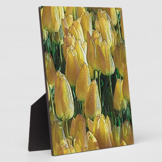 Gelbe Tulips Fotoplatte (Seite)