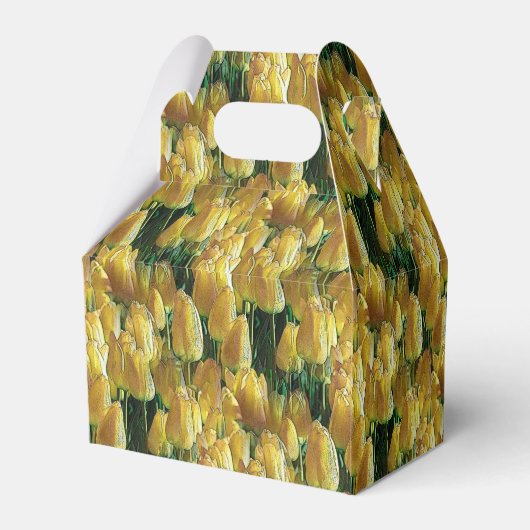 Gelbe Tulips Geschenkschachtel (Rückseite)
