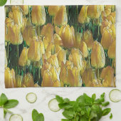 Gelbe Tulips Geschirrtuch (Gefaltet)