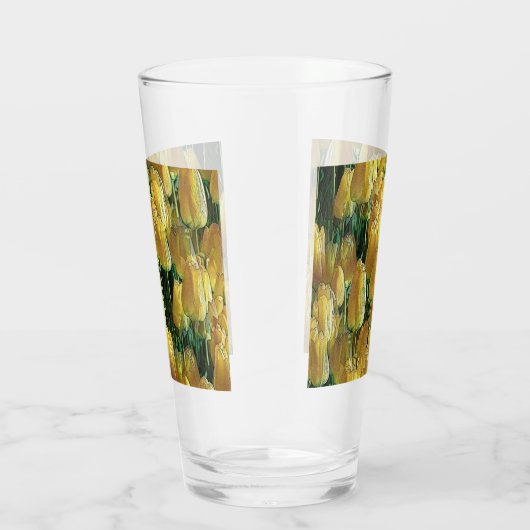 Gelbe Tulips Glas (Rechts)