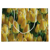 Gelbe Tulips Große Geschenktüte (Vorderseite)