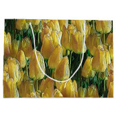 Gelbe Tulips Große Geschenktüte (Rückseite)