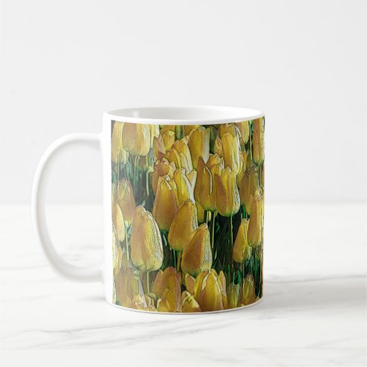 Gelbe Tulips Kaffeetasse (Links)