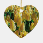 Gelbe Tulips Keramik Ornament (Hinten)