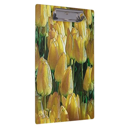 Gelbe Tulips Klemmbrett (Rechts)