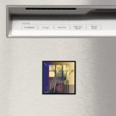 Gelbe Tulips-Magnet Magnet (In Situ (Geschirrspüler))