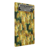 Gelbe Tulips Mini Klemmbrett (Schrägansicht)