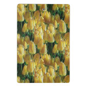 Gelbe Tulips Mini Klemmbrett (Rückseite)