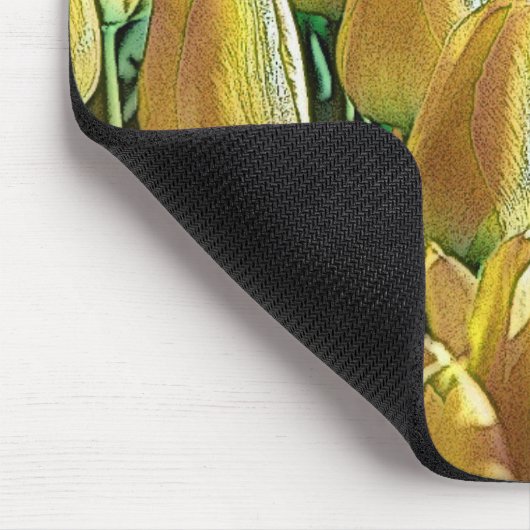 Gelbe Tulips Mousepad (Ecke)