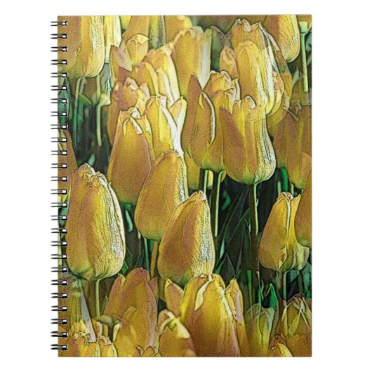 Gelbe Tulips Notizblock (Vorderseite)