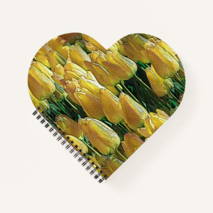 Gelbe Tulips Notizblock
