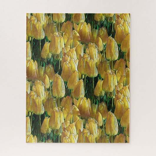 Gelbe Tulips Puzzle (Vertikal)