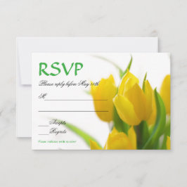 Gelbe Tulips - RSVP-Karte RSVP Karte