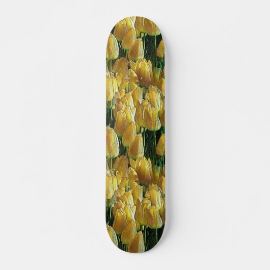 Gelbe Tulips Skateboard (Vorne)
