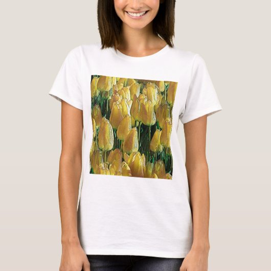 Gelbe Tulips T-Shirt (Vorderseite)