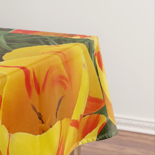Gelbe Tulips-Tablette Tischdecke