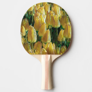 Gelbe Tulips Tischtennis Schläger