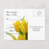 Gelbe Tulips - UAWG Postkarte (Rückseite)