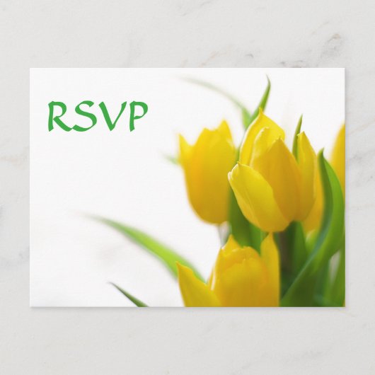 Gelbe Tulips - UAWG Postkarte (Vorderseite)