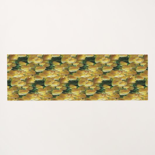 Gelbe Tulips Yogamatte (Rückseite (Horizontal))