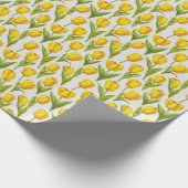 Gelbe Tulissen Geschenkpapier (Ecke)
