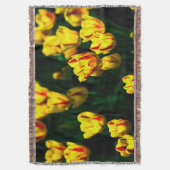 Gelbe Tulpe-Blume Decke (Vorderseite Vertikal)